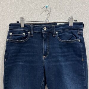 Rag & Bone Cate Mid Rise Ankle Skinny Jeans dark blue size 27 EUC